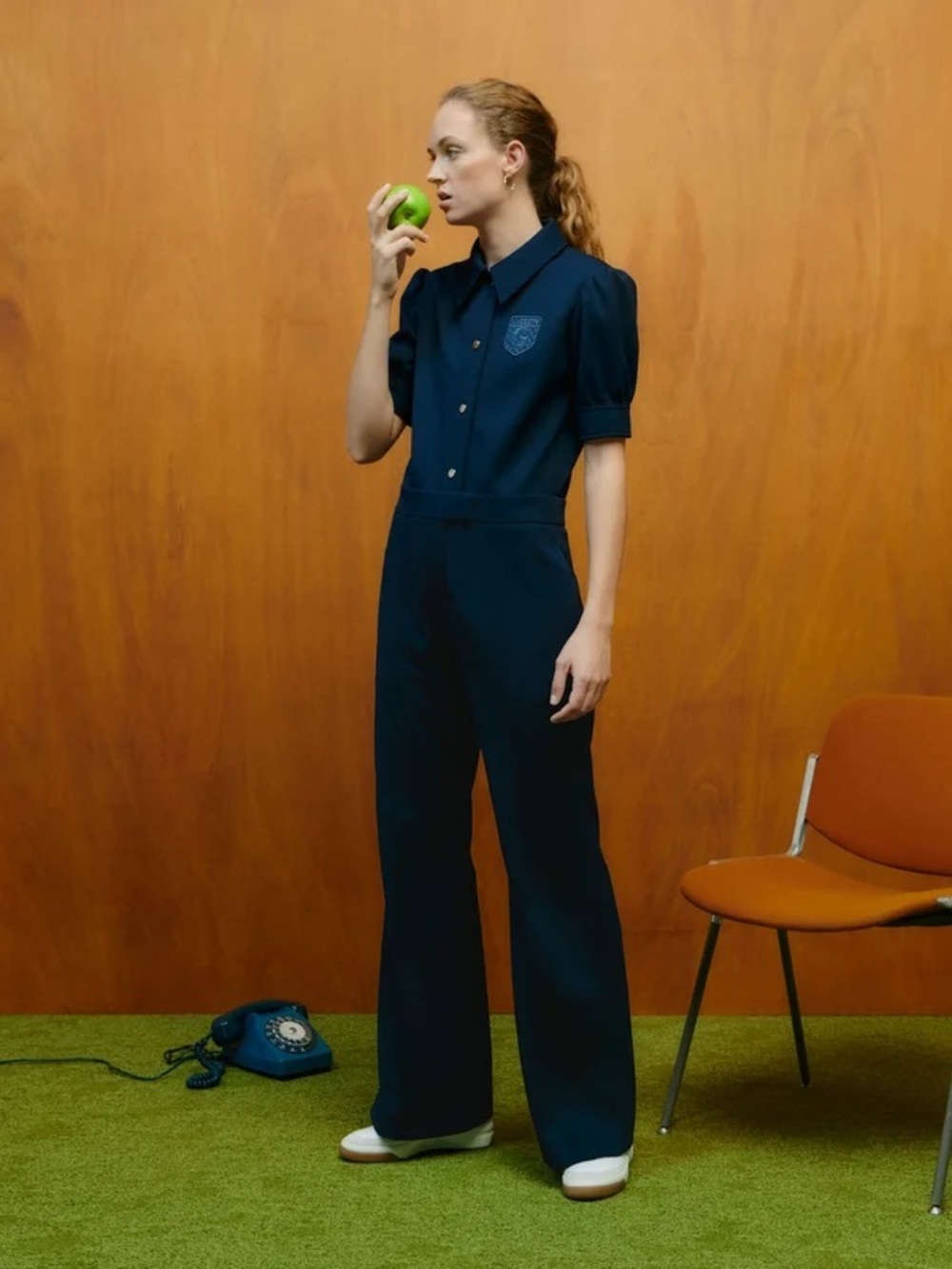 Goop x Lacoste Jumpsuit in Marine